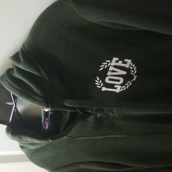 Love nation sweater - dark green - - Picture 3 of 12